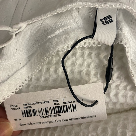 Cou Cou intimates white Balconette Dress NWT - Picture 2 of 2